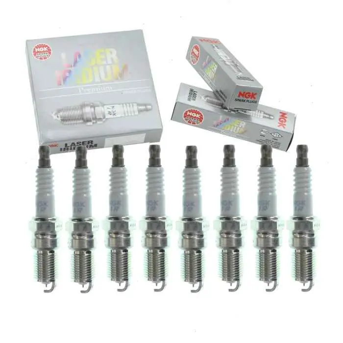 Fast Shipping 1997-1998 Ford Club Wagon 5.4L V8 8 pc NGK Laser Iridium Spark Plugs - Ignition Wire Secondary