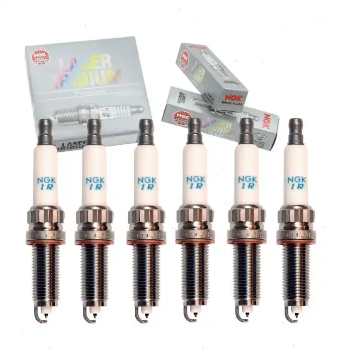 2014-2018 BMW 640i xDrive 3.0L L6 6 pc NGK Laser Iridium Spark Plugs - Ignition Wire Secondary Deal