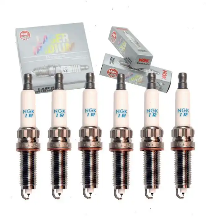 2013-2015 BMW 740Li xDrive 3.0L L6 6 pc NGK Laser Iridium Spark Plugs - Ignition Wire Secondary Super Sale