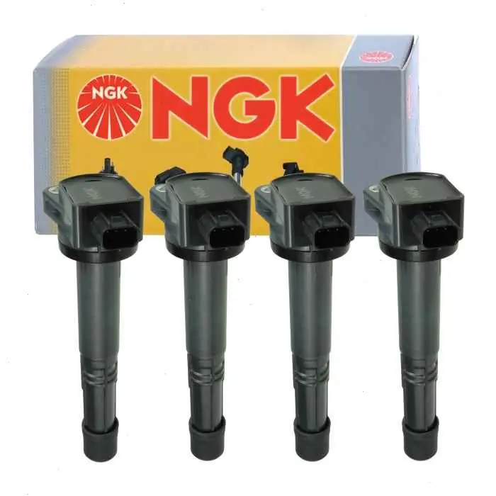 2013-2015 Acura ILX 2.4L L4 4 pc NGK Ignition Coils - Spark Plug Wire Boot Free Returns