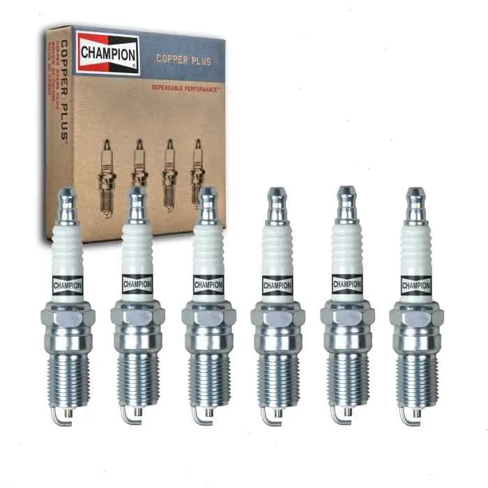 Popular 2005-2009 Chevrolet Equinox 3.4L V6 6 pc Champion Copper Plus Spark Plugs - Ignition Secondary