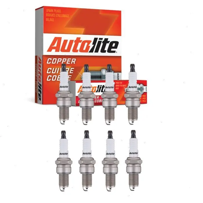 Grab Now 1955-1956 Chrysler Windsor 8 pc Autolite Copper Core Spark Plugs - Ignition Wire Secondary