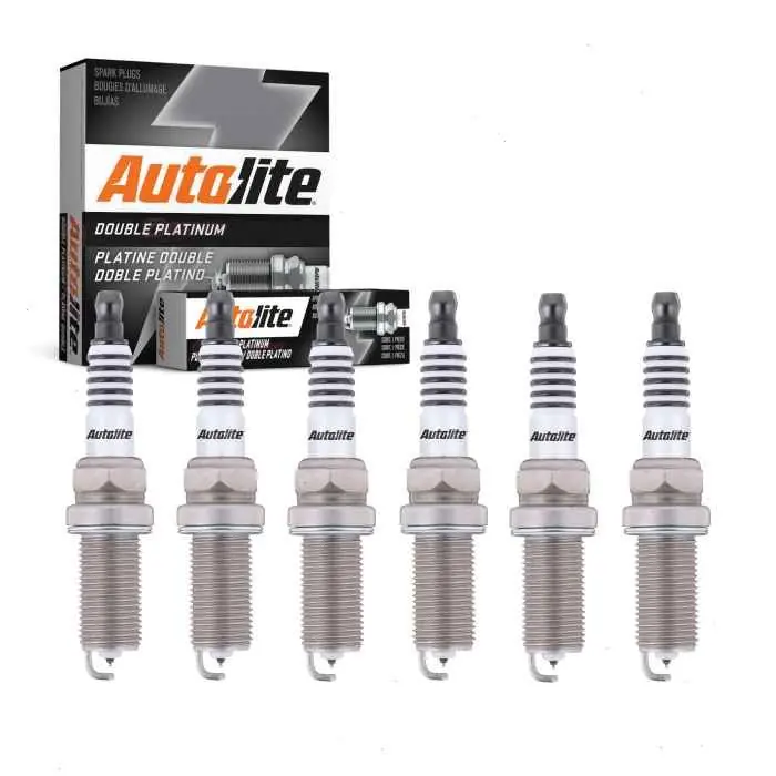 2007-2014 Volvo XC90 3.2L L6 6 pc Autolite Double Platinum Spark Plugs - Ignition Wire Secondary Exclusive Offer