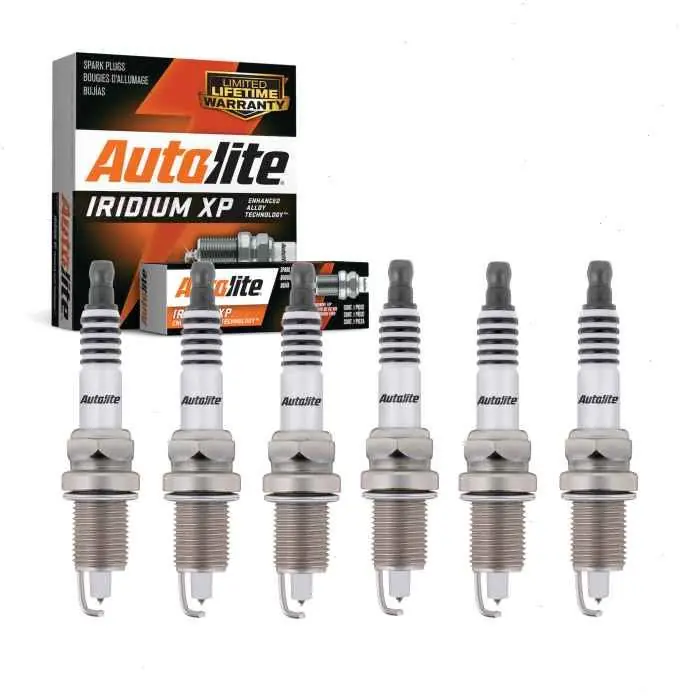 Place Order 1993-2004 Jeep Grand Cherokee 4.0L L6 6 pc Autolite Iridium XP Spark Plugs - Ignition Wire