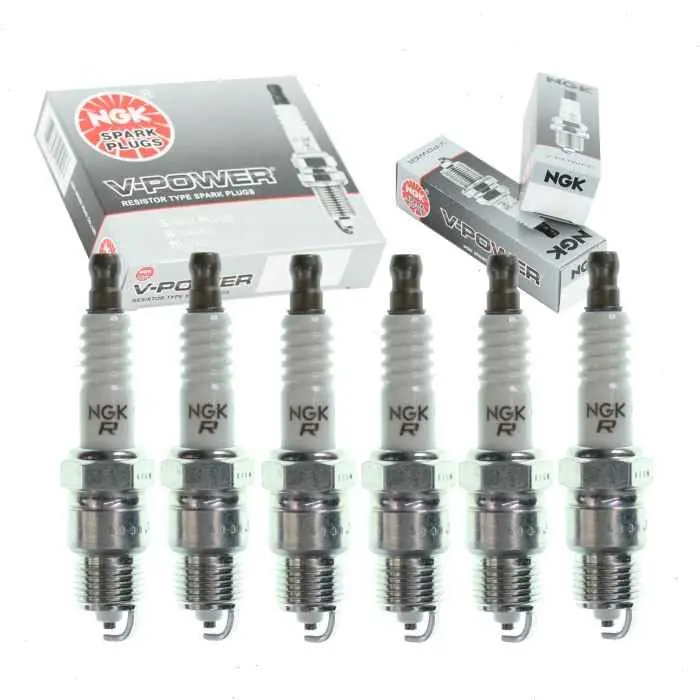 Free Returns 1979-1981 Chrysler Newport 3.7L L6 6 pc NGK V-Power Spark Plugs - Ignition Wire Secondary