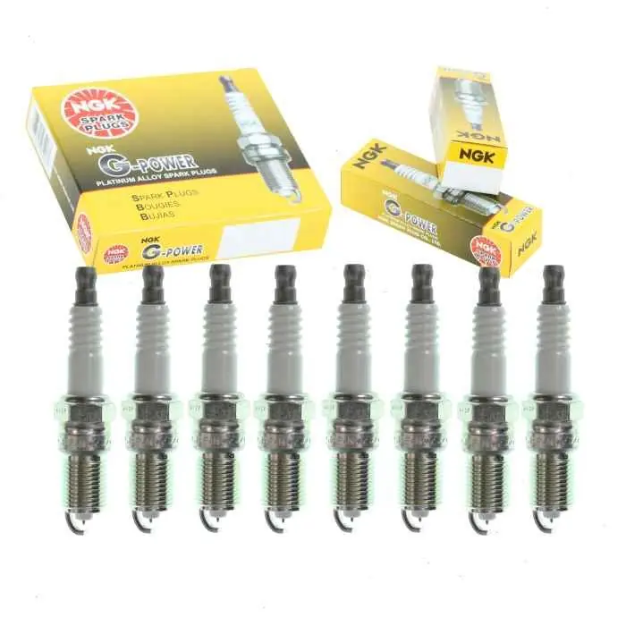 Grab Now 2003-2005 Lincoln Aviator 4.6L V8 8 pc NGK G-Power Spark Plugs - Ignition Wire Secondary