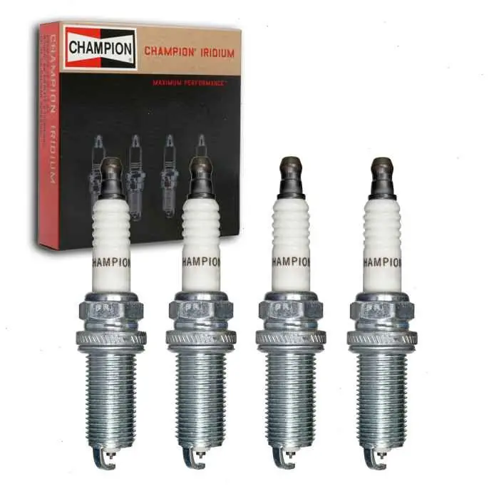 2010-2014 Hyundai Genesis Coupe 2.0L L4 4 pc Champion Iridium Spark Plugs - Ignition Secondary Worldwide Shipping
