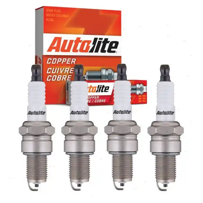 1968-1972 NSU 1000 1.0L 1.1L L4 4 pc Autolite Copper Core Spark Plugs - Ignition Wire Secondary Flash Sale