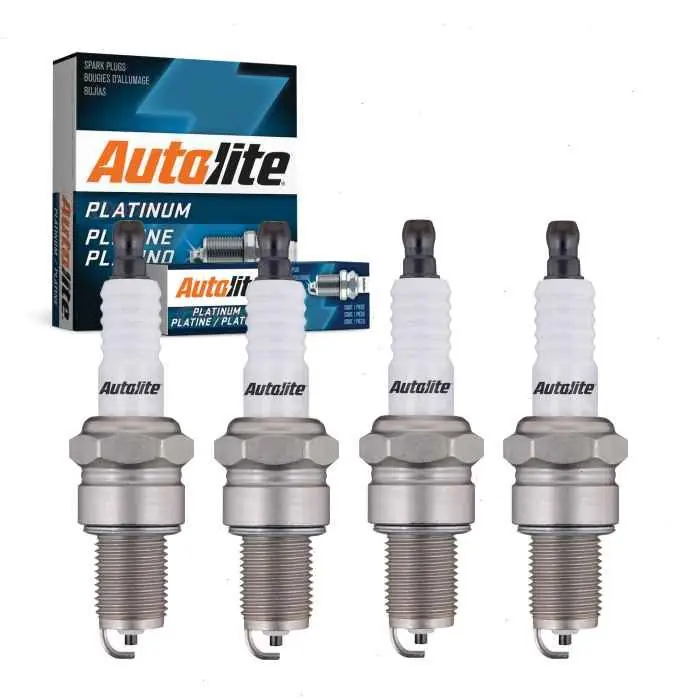 Fast Shipping 1979-1987 Mazda B2000 4 pc Autolite Platinum Spark Plugs - Ignition Wire Secondary