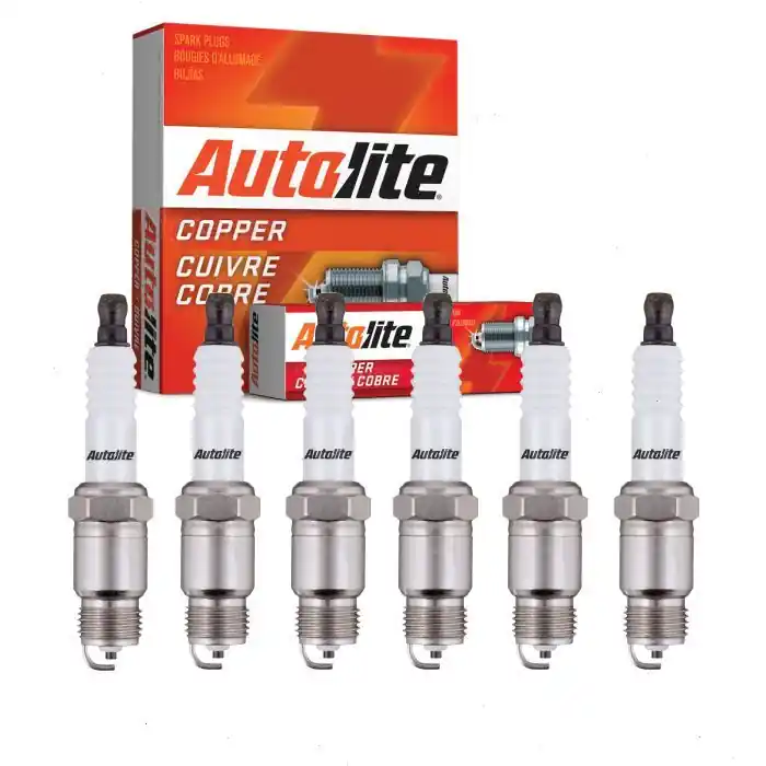 Time-Limited 1979-1981 Chrysler Newport 3.7L L6 6 pc Autolite Copper Core Spark Plugs - Ignition Wire Secondary