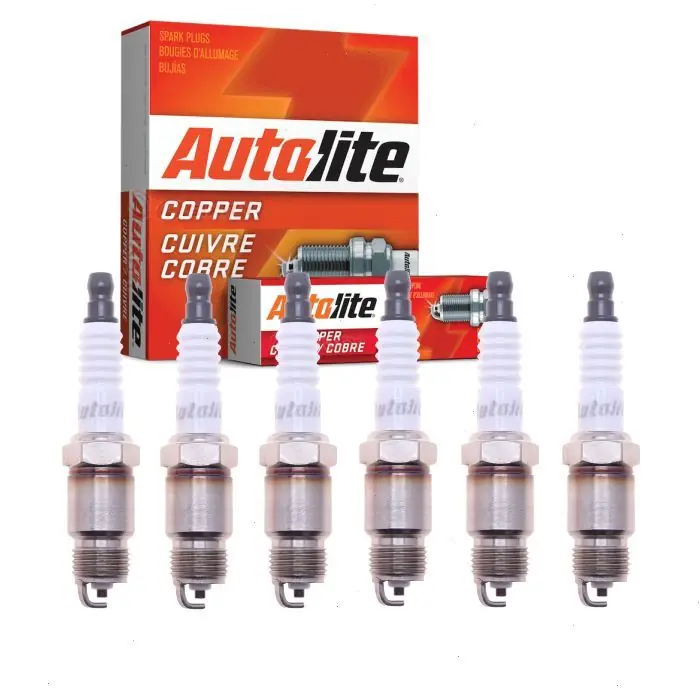 Wholesale 1970-1974 GMC C15 C1500 Suburban 4.8L L6 6 pc Autolite Copper Core Spark Plugs - Ignition Wire