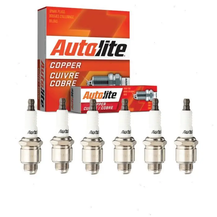 1951-1953 GMC 150-22 3.7L L6 6 pc Autolite Copper Core Spark Plugs - Ignition Wire Secondary Limited Offer