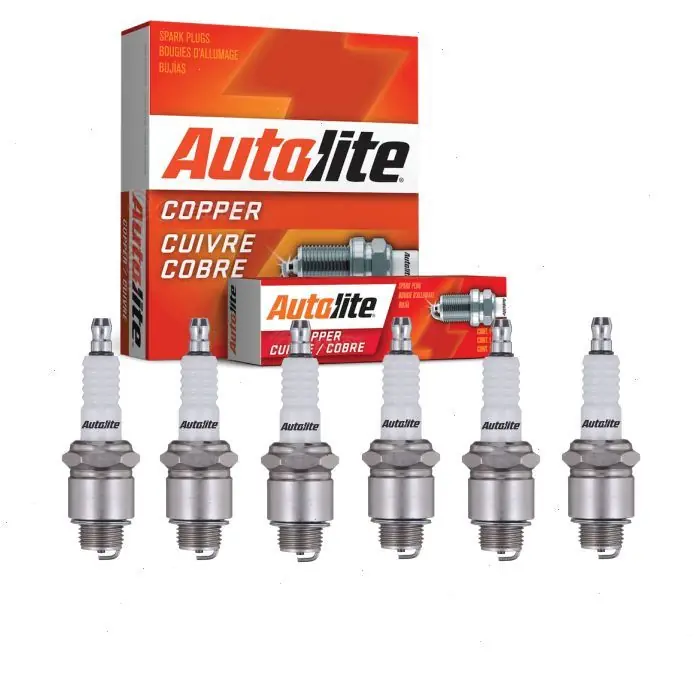 1938 GMC T155 6 pc Autolite Copper Core Spark Plugs - Ignition Wire Secondary Top Pick