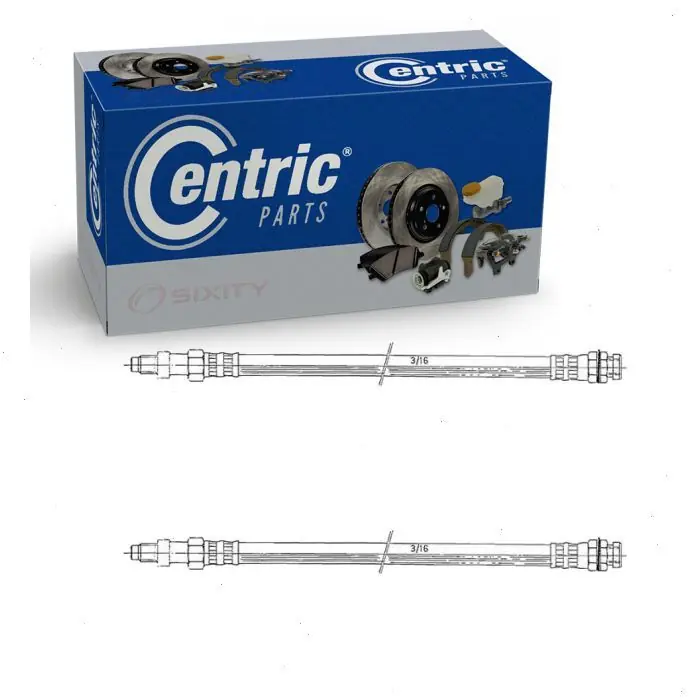 1969-1978 Dodge Monaco 2 pc Centric Premium Brake Hydraulic Hoses Front - Hoses Pipes Hot Picks