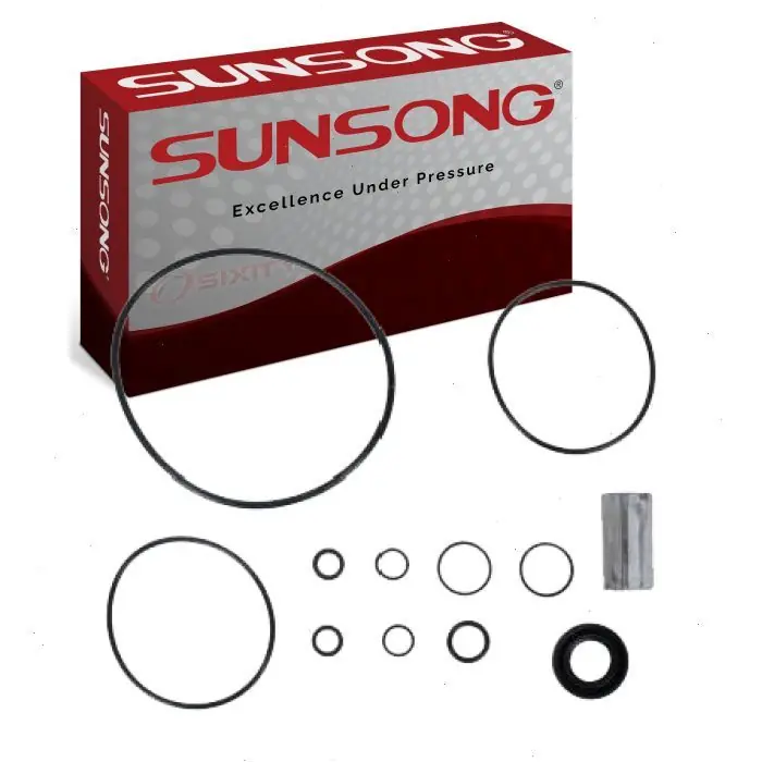 1963-1966 Dodge Wm300 Power Wagon Sunsong Power Steering Pump Rebuild Kit - Drive Fluid - Hoses Free Returns