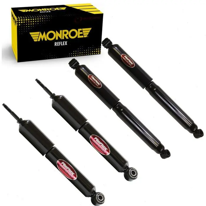 Brand New 2001-2006 GMC Sierra 3500 4 pc Shock Absorbers Monroe Reflex Front Rear