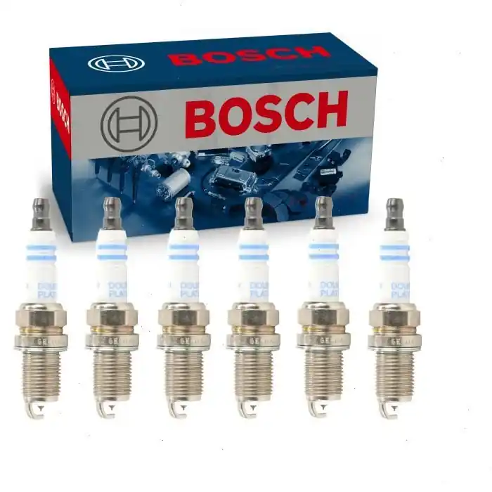 Authentic 1982 Ford Thunderbird 3.8L V6 6 pc Bosch Double Platinum Spark Plugs - Ignition Wire Secondary