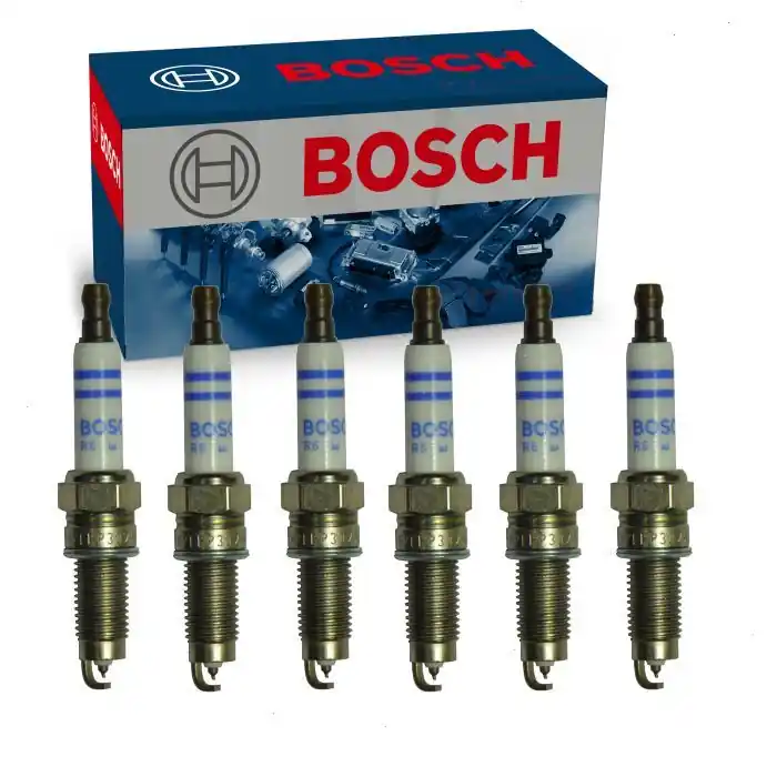 2004-2008 Volkswagen R32 3.2L V6 6 pc Bosch Double Platinum Spark Plugs - Ignition Wire Secondary Modern