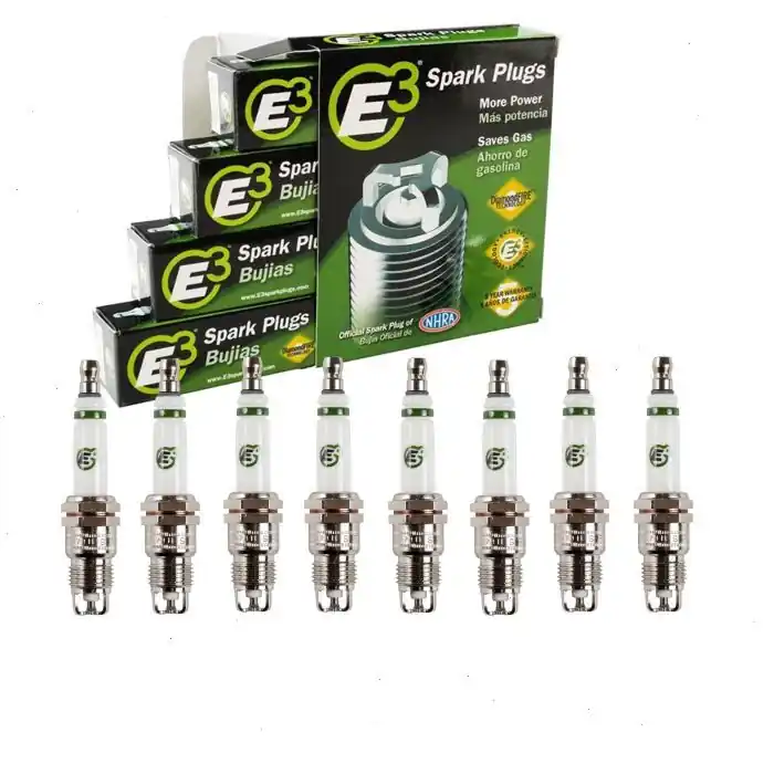 1970-1981 Chevrolet Bel Air 4.4L 5.0L 5.7L 6.6L 7.4L V8 8 pc E3 Spark Plugs - Ignition Wire Professional Grade