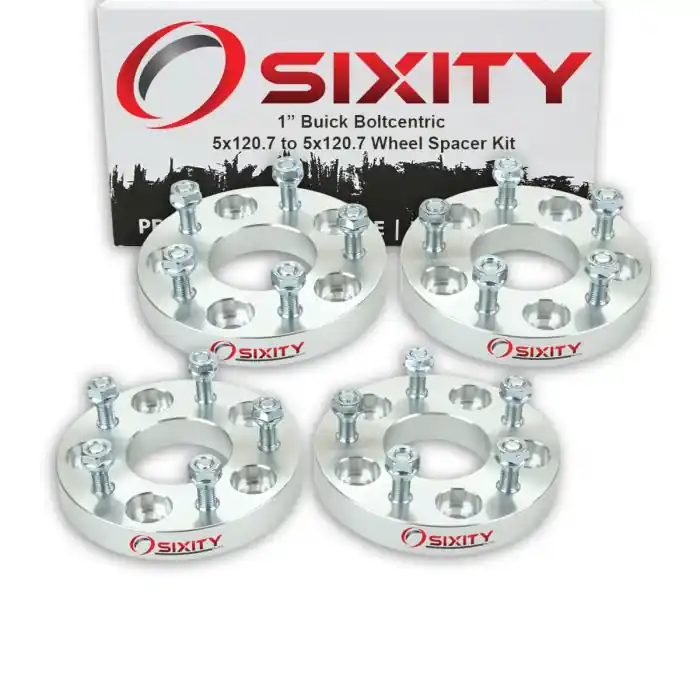 Sixity 4 pc 1" Thick Wheel Spacers - Buick Riveria - 5x120.7mm Professional Grade